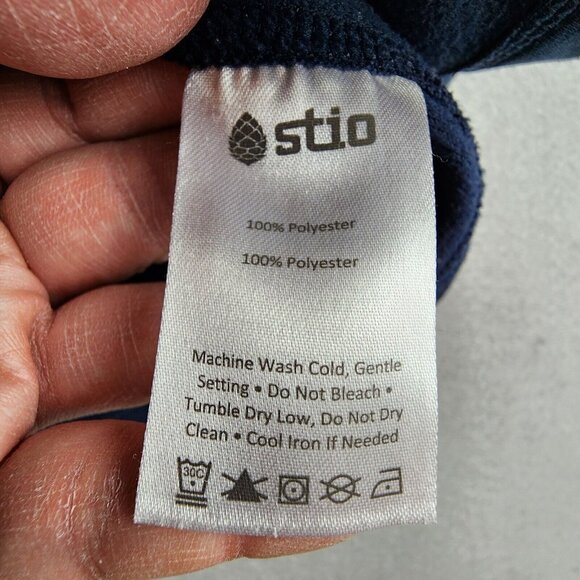 Stio Men's Mountain Shadow Gannett Peak Half-zip Pullover Fleece Jacket Blue Med - Picture 7 of 12